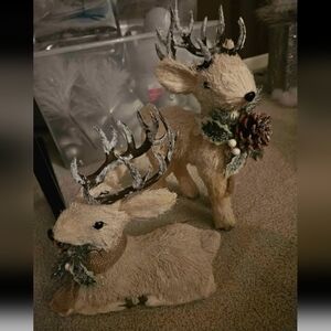 Ashland Festive Tan Reindeer Duo